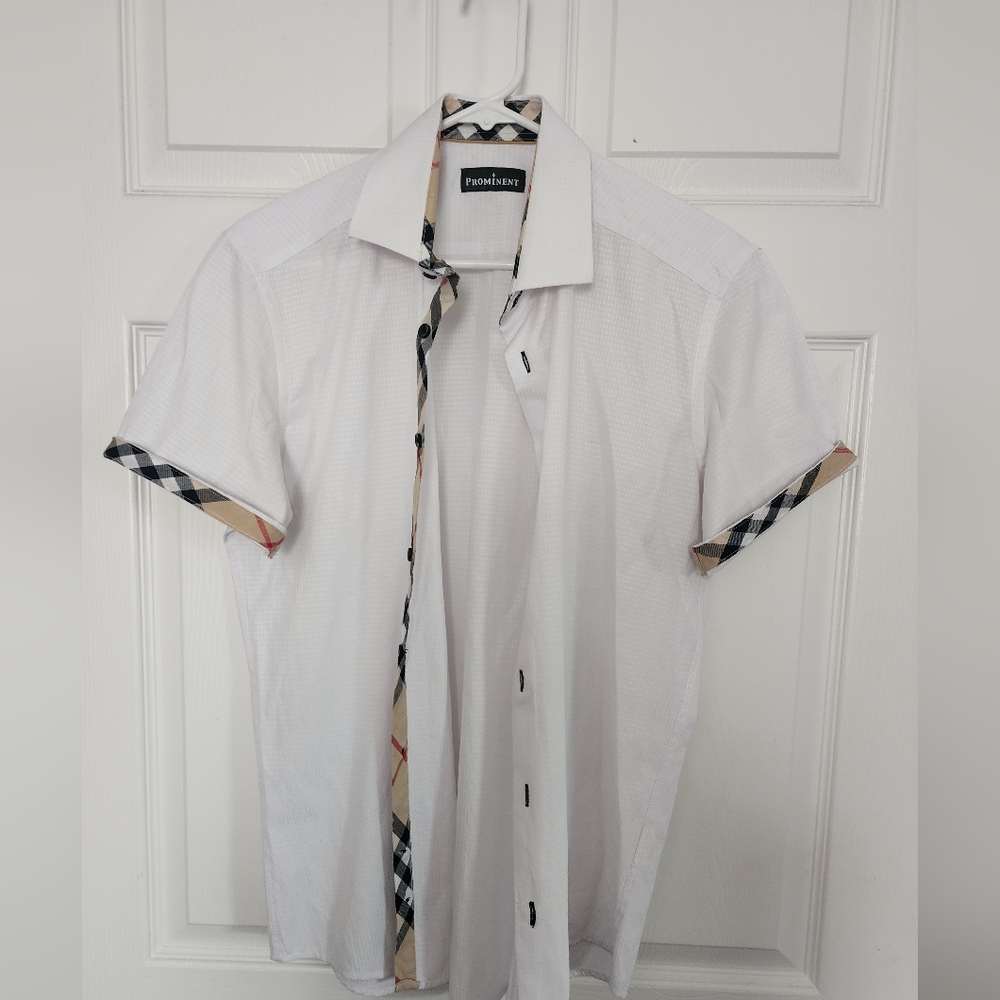 100% Cotton White Short Sleeve Shirt